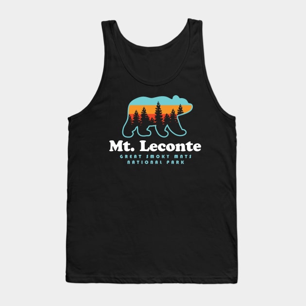 Mt. Leconte Great Smoky Mountains Bear Tank Top by PodDesignShop